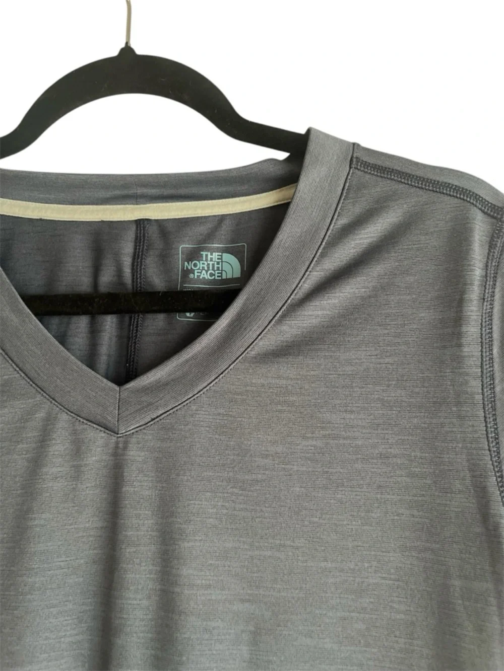 The North Face Women’s V-Neck Short Sleeve Tee - Gray - Picture 3 of 7